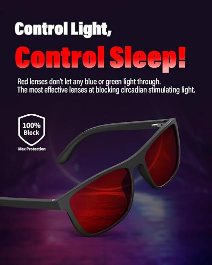 Red leans blue light glasses blocking 99% of blue light